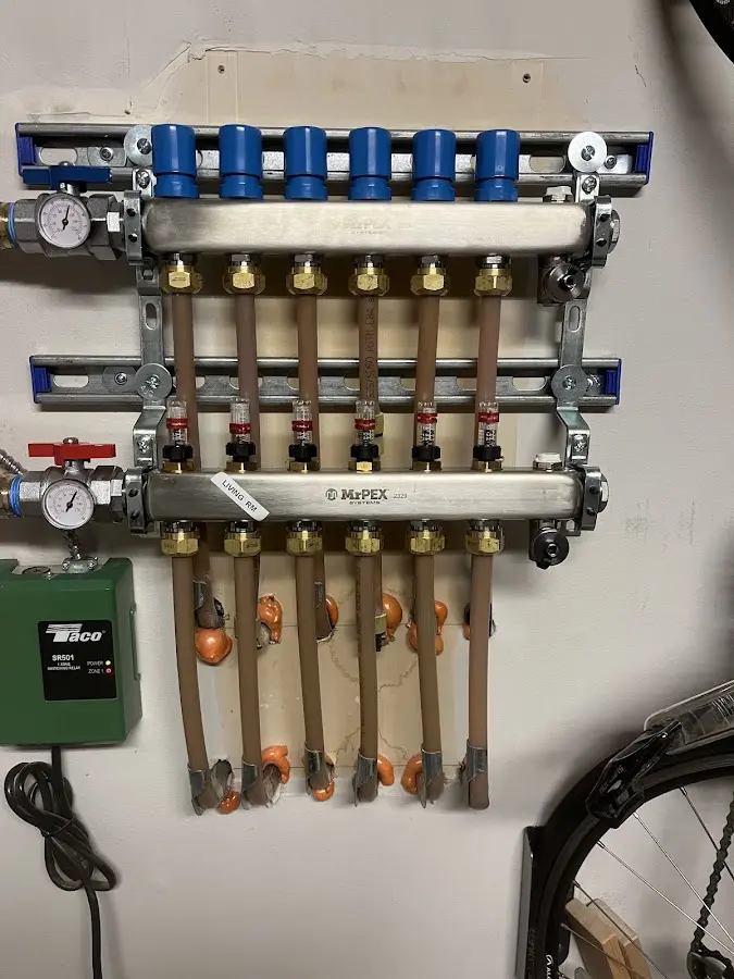 Plumber performing Gas Leak Detection at a residential property in Knik-Fairview